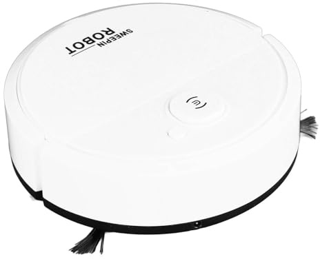 aqxreight Robot Vacuum Cleaner, 17.5cm Diameter, 4cm Height | Automatic Sweeping, 400mAh Lithium Battery, Drop Sensors, Fit for Home Pet Hair Hard Floor