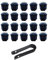 VSREI Radschraubenkappen 19mm Radmutterkappen Set - mit 20 Sechskant-Reifen Muttern-Abdeckungen, Abdeckkappen für Radschrauben Universal Radmuttern Kappen Radbolzen Kappen Rad Mutter Cap (Schwarz)