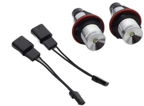 WANGBINGXING Faros Angel Eyes para Coche 2 uds Brillante 20W Angel Eyes Marker Luces Bombillas lámpara Uso for BMW E87 E39 M5 E60 E61 E63 E64 M6 E65 E66 E83 X3 E53 X5 2000-2008