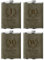 Flasque a Alcool Fiole Personnalisé 4 Pièces Whisky Acier Inoxydable 304 Cadeaux de Mariage Flask Cuir Gravé Vert 8oz