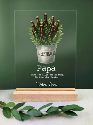 Vatertag Acryl - Bierstrauß Tafel - Bester Papa Geschenke, Geschenk Vatertag, Schöne Vatertagsgeschenke, Geschenk Vater, Vater Geschenke, Vater Geburtstagsgeschenk, Papa, Geburtstag Dad