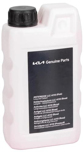 Kia Original Kühlerfrostschutz LLC-A110, Konzentrat, Rosa, 1 Liter, Langzeit-Kühlmittel 66927ADEP02