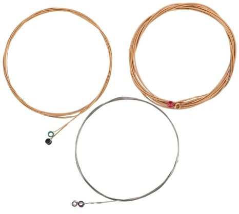 TOYANDONA Juego De 6 Cuerdas Para Guitarra Acústica Folk, Cuerdas De Metal Resistentes Para Guitarra Clásica, Kit De Repuesto Duradero Para Músicos Principiantes y Profesionales