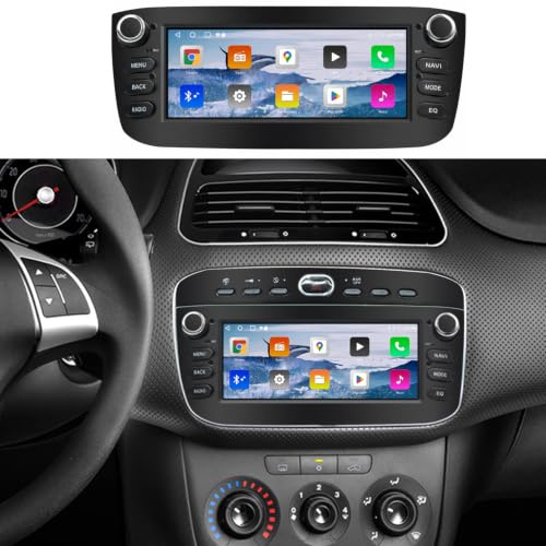Autoradio per Fiat Punto Evo/Linea 12-15 con CarPlay e Android Auto CANbus | 6.86 Android Stereo per Fiat Punto Evo/Linea 2012-15 con GPS WiFi Bluetooth FM CANbus Comandi al Volante Retrocamera
