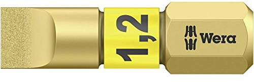 Wera Bi-Torsion Einsatz-Bit, Diamantbeschichtete Schlitzspitze, 6,5 x 25 mm