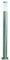 Globo Außenleuchte Sockel Edelstahl opal exklusiv 1 x 60 W, E27 Illu/Kerze, 220 V, H: 110 cm ø 13 cm bzw., 7.6 cm 3159