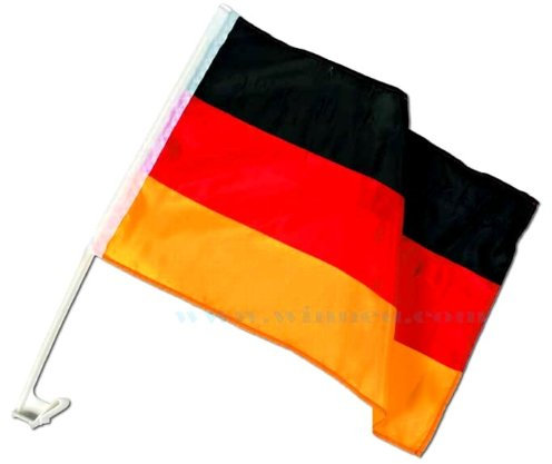 10x Deutschland Autofahne WM 2010 Fanartikel Autoflagge