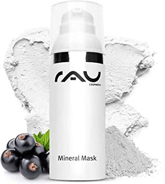 RAU Cosmetics Rügener Heilkreide & Zink Gesichtsmaske – Mineralische Maske gegen Mitesser, Pickel & Unreinheiten, Ideal für unreine, fettige Haut & bei Akne oder Neurodermitis, 50 ml
