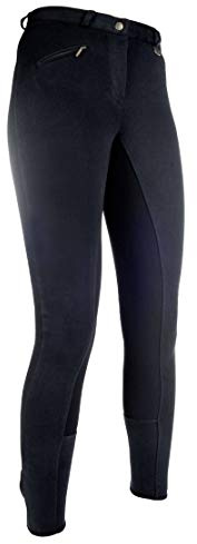 HKM Kinder Hose Reithose -Basic Belmtex Grip- 3/4 Besatz-Damen