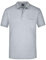 James & Nicholson Herren Piqué Polo mit Brusttasche - Hochwertiges Poloshirt für Beruf & Freizeit | Farbe: grey-heather | Grösse: S