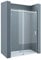 doporro Duschtür Nischentür dusche Duschabtrennung Duschkabine 135x195cm ESG-Sicherheitsglas Duschtür aus Klarglas teilgerahmt 4-Punkt-Befestigung inkl. NANO-Beschichtung Teramo4-2