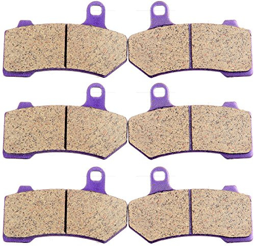 ECCPP Brake Pads for FLHTCU Ultra Classic Electra Glide 2008-2022, FLHR Road King FLHX Street Glide 2008-2022, Front and Rear Braking Pads Kits Set