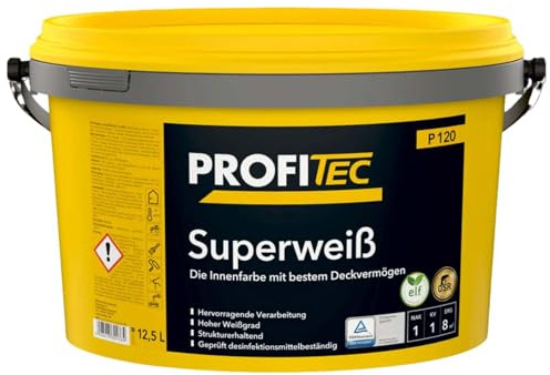 Wandfarbe Profitec P 120 Superweiß