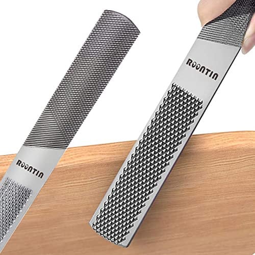 2PCS Saw Rasp 8-Inch Flat & Needle File Tool of 4-Way for Shaping Wood/Metal & Sharpening Tools
