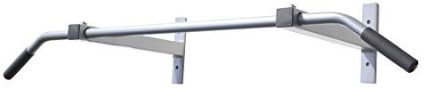 MASTER Erwachsene Turnstange Klimmzugstange zur Wandmontage, grau, One Size, MAS4A041