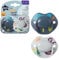 Tommee Tippee Moda Schnuller, symmetrisches kieferorthopädisches Design, BPA-freies Silikon, 18—36 m, 2 Stück (1 Packung mit 1) Schnuller