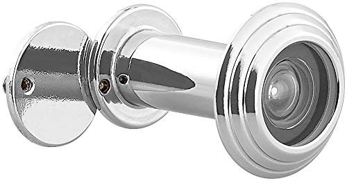 PEARL Door-Viewer: Türspion mit Sichtschutz, 160°, 36-60 mm, Ø 14 mm, Edelstahl verchromt (Peep-Holes, Sicherheit)