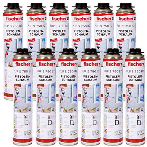 12x fischer Pistolenschaum 1K PUP S 750 B2 750ml 40302