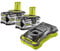 Pack 2 batteries lithium+ 18V - 5,0 Ah et 1 chargeur ultra rapide 5,0 A - RYOBI - RC18150-250G