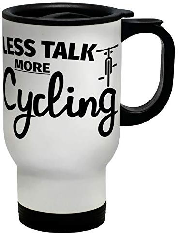 Shopagift Less Talk More Cycling Travel Mug Cup