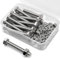 M6*50mm 20 Stück 304 Edelstahl Sechskantschrauben Bolzen und Muttern set, Maschinenschrauben schrauben