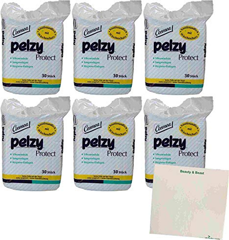 Cosmea Pelzy Protect Vlieswindeln extra saugstark 6er Pack (6x30St Packung) + usy Block