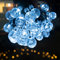 Koopower 50 Led Solar Lichterkette, Kristallkugel auf 6M wasserdichter Draht, weiß