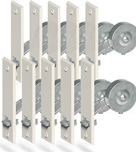 markiso® 10 Stück Rolladen Gurtwickler unterputz Farbe Anthrazit, Rollladen Aufwickler Lochabstand 160mm für Maxigurte bis 23mm, Einlassgurtwickler inkl. 20 Abdeckungen