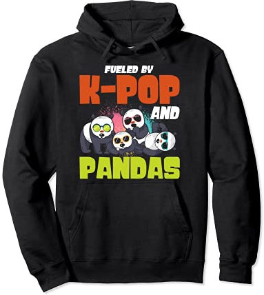 Angetrieben Durch K-Pop Und Pandas Kpop Merch Pullover Hoodie