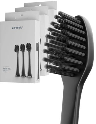 Zahnheld® Bürstenkopf Basic Soft | Ersatzbürsten in Papierverpackung | Weiche Wechselköpfe Für Gero Schallzahnbürste | Effektive Reinigung