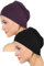 Deresina Headwear Schlafmütze, Chemo Kopfbedeckung (Black - Mulberry)