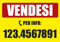 Social Crazy - Segnaletica in Alluminio 30X42 CM Giallo - Vendesi con Numero Personalizzabile, Pannello in Forex, Montaggio a Parete