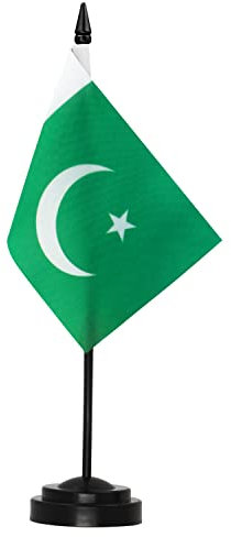 Juego de banderas de escritorio de lujo de Anley Pakistan