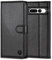 Kuafcase for Google Pixel 7 Pro, Wallet Leather Flip Case with 4 Card Slots Magnetic Closure Kickstand Shockproof Protective Phone Case for Google Pixel 7 Pro - Black