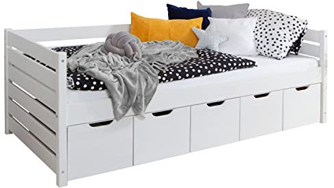 TiCAA Sofabett Naomi inkl. 5X Schubkästen, 90x200