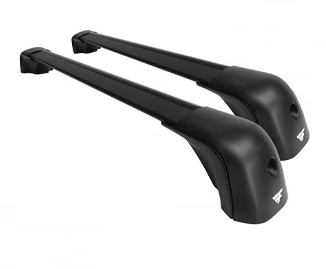 Farad Compact Schwarz Dachträger aus Aluminium aerodynamisch und super leise für Mercedes Klasse C Coupe' (W204) 2011-2015 ohne Dachreling