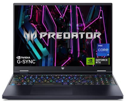 Acer Predator Helios 16 Laptop, 16 mini LED 250Hz 2560x1600 HDR 1000 Display, Intel 13th Gen i9-13900HX, 32GB DDR5, 2TB M.2 SSD, NVIDIA GeForce RTX 4080, American English Keyboard, Windows 11 Home