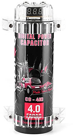 Leapiture 4 Power Capacitor LED Voltage Display Car Audio Amplifier Capacitor