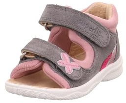 Superfit Mädchen Polly Sandale, Grau Rosa 2000, 25 EU Weit