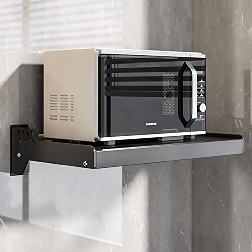 GCCSSBXF Wall-Mounted Microwave Oven Rack - Space-Saving Shelf for Electric/Microwave Oven, Easy Installation, Durable & Versatile Design
