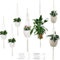 USENG 6 Pezzi Vasi Sospesi per Piante,Appendi Vasi da Esterno Pianta Sospesa Porta Vasi da Appendere,con Ganci,Piante da Appendere Esterno,Vaso Sospeso per Piante Esterno,Decorazioni Giardino Sospese