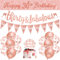 Womens 30th Birthday Decorations Rose Gold 30th Rose Gold Birthday Decorations Women Happy by RichMoho