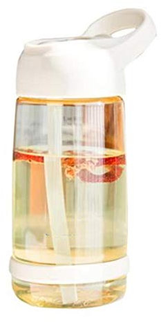 HanDuo Water Bottle 550/850ml Portable Cute Juice Drinkware Drinking Cup with Lid Straw Office Outdoor Sports Travel Water Drink Bottle (Color : Yellow, Size : 550ml)