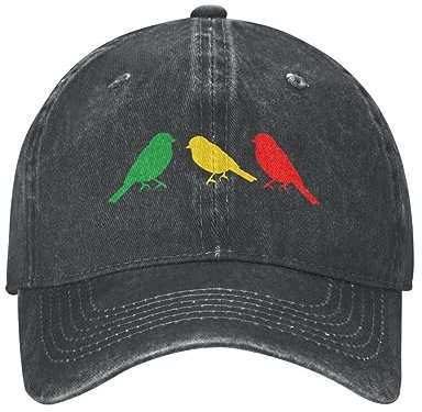 Baseballkappe, unisex und modisch Benutzerdefinierte Baumwoll-Baseballkappe für Männer und Frauen Bob Marley Design Verstellbare Baseball-Mütze Ajax Drei kleine Vögel Sport Sport Outdoor-Geschenke
