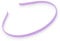 5mm (0.2 Inch) Narrow Satin Feel Metal Alice Hair Band Headband (Lilac)
