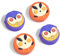 DLseego Capuchon de poignée pour Switch,Capuchon de Stick analogique 3D,Capuchon de Joystick en Silicone Souple Compatible avec Switch/Switch Lite/Switch OLED,Pourpre+Orange