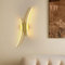 LED Wandleuchte Gold, 20W 3000K Warmweißes Licht Wandlampe Innen, Wandlicht Wandbeleuchtung für Schlafzimmer Wohnzimmer Flur, 44CM