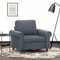 Willood Sessel, Sofa Relaxsessel mit gepolstertem Sitz Armlehnen, Fernsehsessel Loungesessel Metallgestell, Polstersessel Ruhesessel Design Sofa Stuhl Dunkelgrau 60 cm Samt