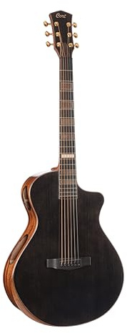 Cort Masterpiece Series Modern Black A/E Gitarre mit Koffer