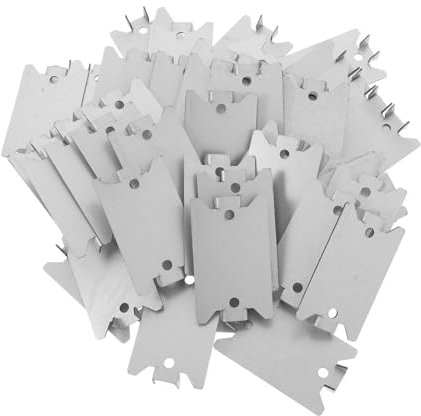 DOITOOL 50pcs Nail Plates for Studs Cable Protector Plate Metal Nail Safety Wire Cover Cable Cover for Electrical